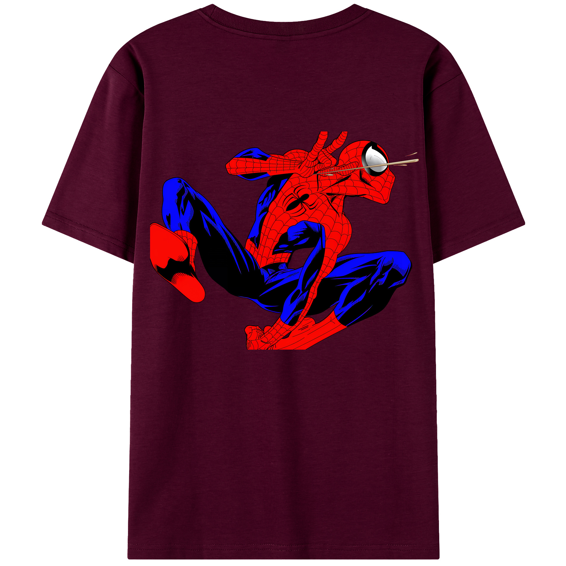 （画像用） Spider Man スパイダーマン レディース半袖Tシャツ(バックプリント)